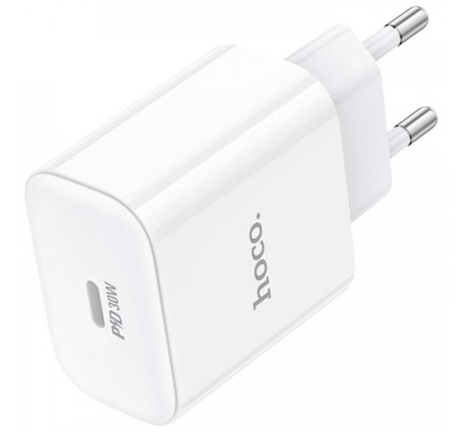 Зарядний пристрій HOCO C76A Pro Majestic USB-C PD30W White (6942007616300)