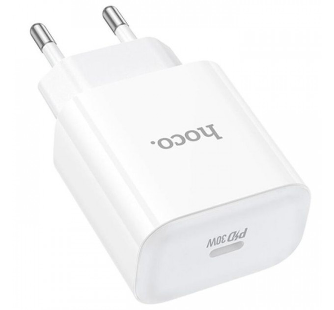 Зарядний пристрій HOCO C76A Pro Majestic USB-C PD30W White (6942007616300)