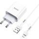 Зарядний пристрій HOCO C81A Asombroso USB + cable Micro 5P 10.5W White (6931474727954)
