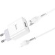 Зарядний пристрій HOCO C81A Asombroso USB + cable Micro 5P 10.5W White (6931474727954)