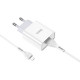 Зарядний пристрій HOCO C81A Asombroso USB + cable Micro 5P 10.5W White (6931474727954)