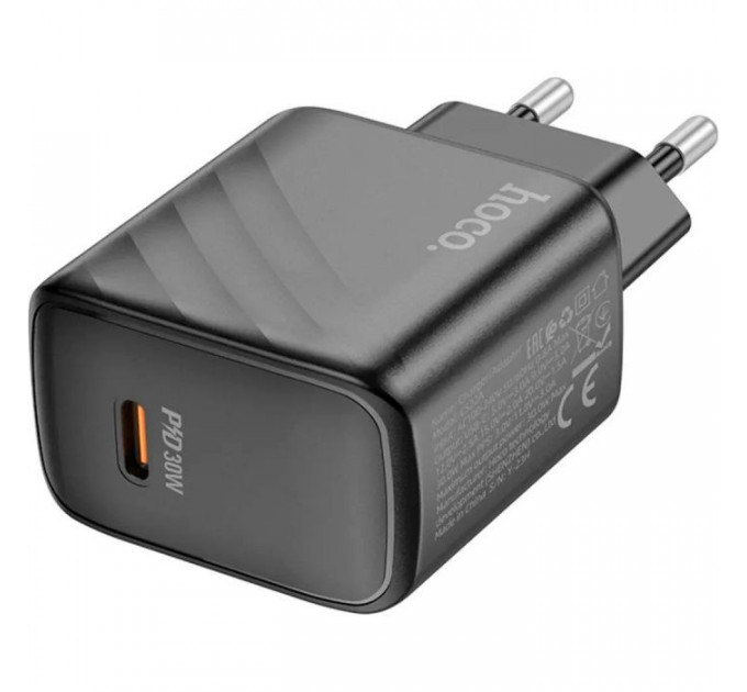 Зарядний пристрій HOCO CS22A Value USB-C PD30W Black (6942007609913)