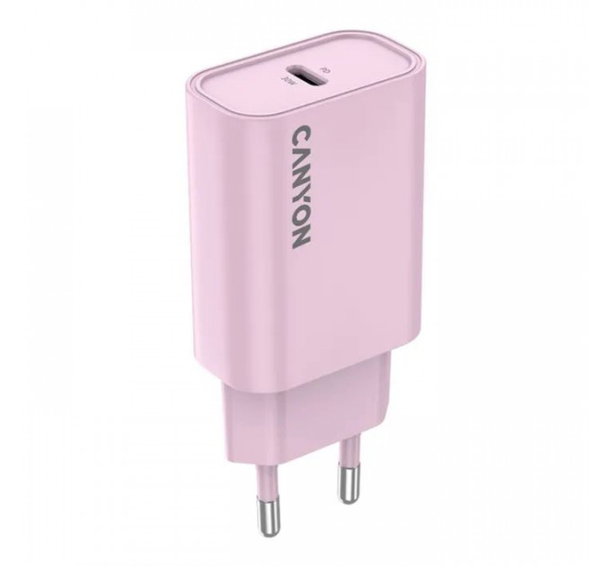 Зарядний пристрій Canyon 30CL OnCharge USB-C PD30W Pink (CNE-CHA30CLPK) Зарядний пристрій Canyon 30CL OnCharge USB-C PD30W Pink (CNE-CHA30CLPK)