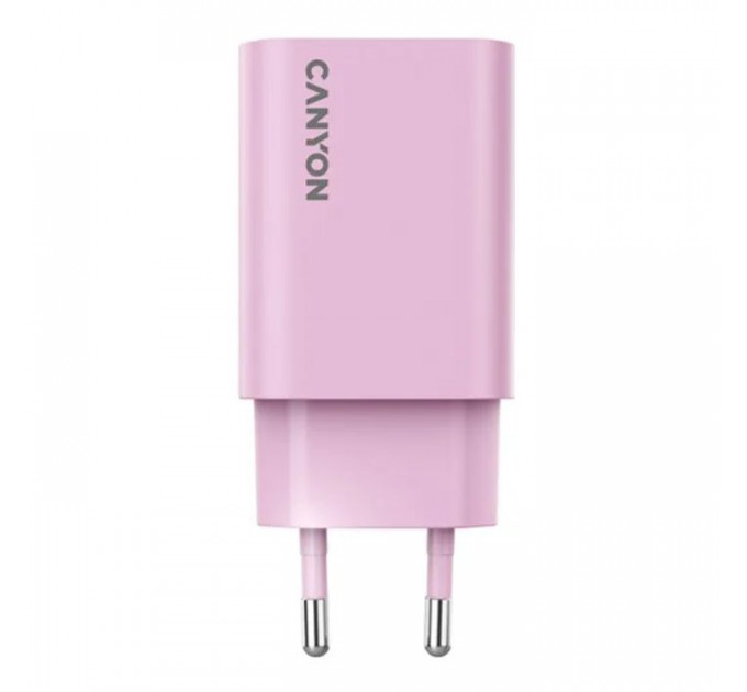 Зарядний пристрій Canyon 30CL OnCharge USB-C PD30W Pink (CNE-CHA30CLPK)