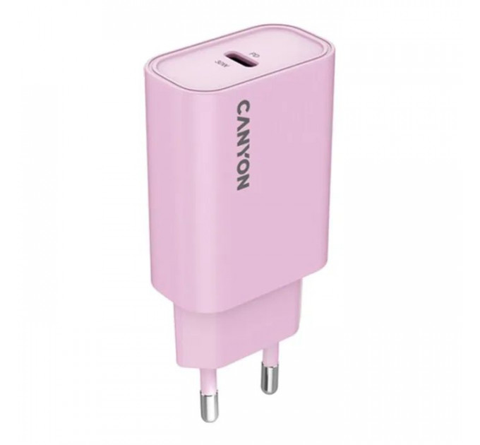 Зарядний пристрій Canyon 30CL OnCharge USB-C PD30W Pink (CNE-CHA30CLPK)