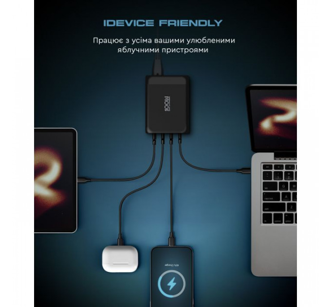 Зарядний пристрій Armorstandart ARP-131 Resolute Power USB-C 100W GaN Black (ARM70024)
