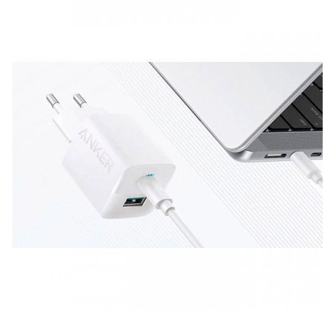 Зарядное устройство Anker PowerPort 323 33W USB-C+USB-C White (A2331G21)