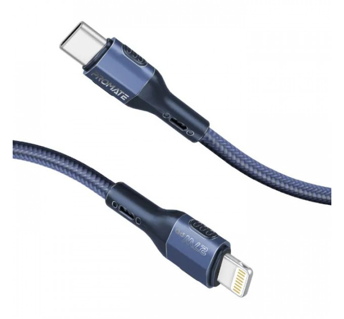 Дата кабель USB-C to Lightning 1.2m 27W PD FletchLink-CI blue Promate (fletchlink-ci.blue)