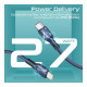 Дата кабель USB-C to Lightning 1.2m 27W PD FletchLink-CI blue Promate (fletchlink-ci.blue)