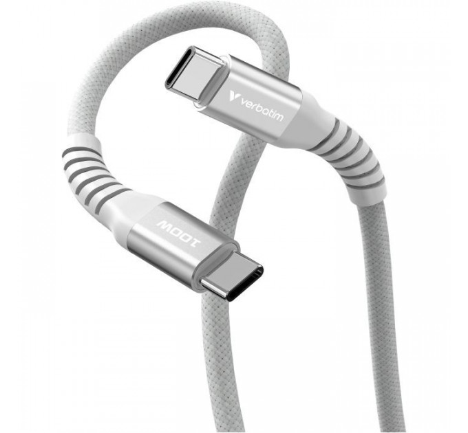 Дата кабеля USB-C to USB-C 1.2m Magnetic 100W серая Verbatim