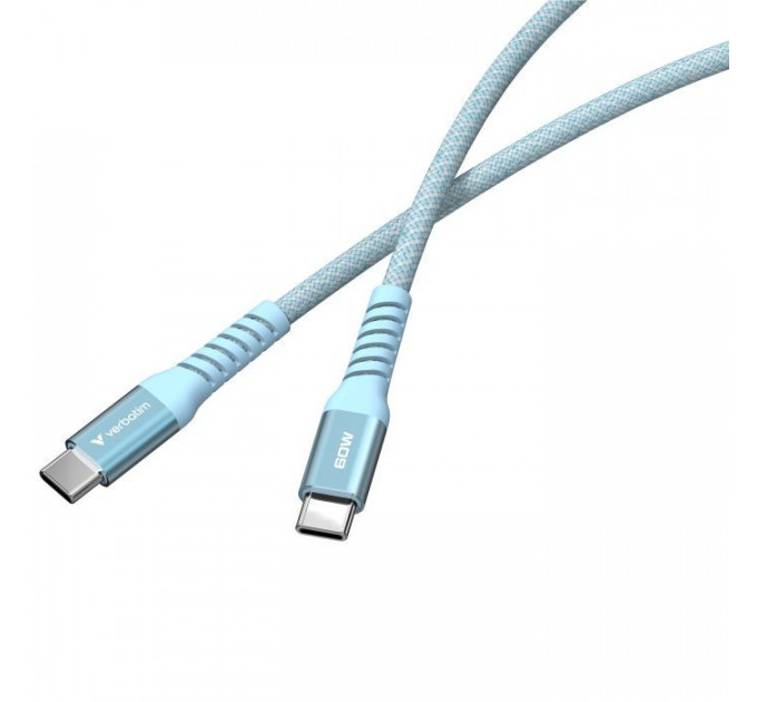 Дата кабель USB-C to USB-C 1.2m Magnetic 60W blue Verbatim (31852)