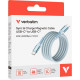 Дата кабель USB-C to USB-C 1.2m Magnetic 60W blue Verbatim (31852)