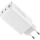 Зарядний пристрій ColorWay C101B GaN Mini 100W PD PPS 2xUSB-C + USB-A white (CW-CHS061PD-WT)