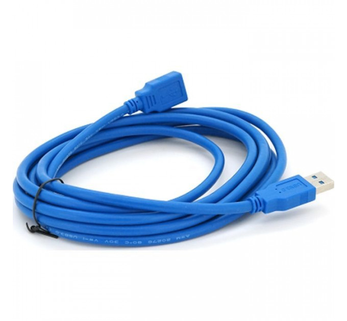 Дата кабель USB 3.0 AM\/AF 3.0m blue Voltronic (YT-3.0AM\\AF-3.0BL)