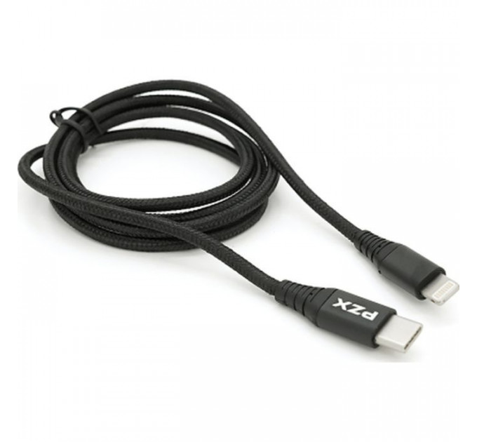 Дата кабель USB-C to Lightning 1.2m 2.1A black PZX (YT-PZX\/V-109-M+L\/B)