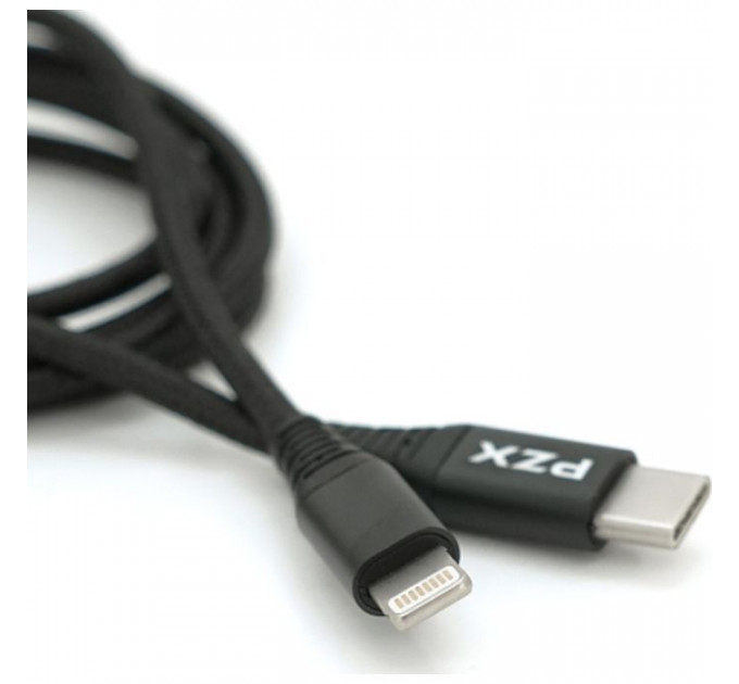 Дата кабель USB-C to Lightning 1.2m 2.1A black PZX (YT-PZX\/V-109-M+L\/B)