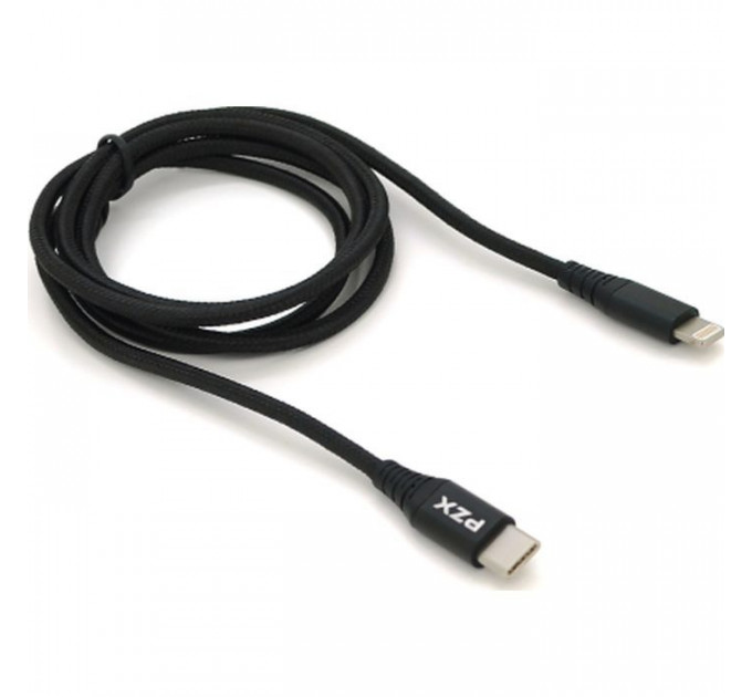 Дата кабель USB-C to Lightning 1.2m 2.1A black PZX (YT-PZX\/V-109-M+L\/B)