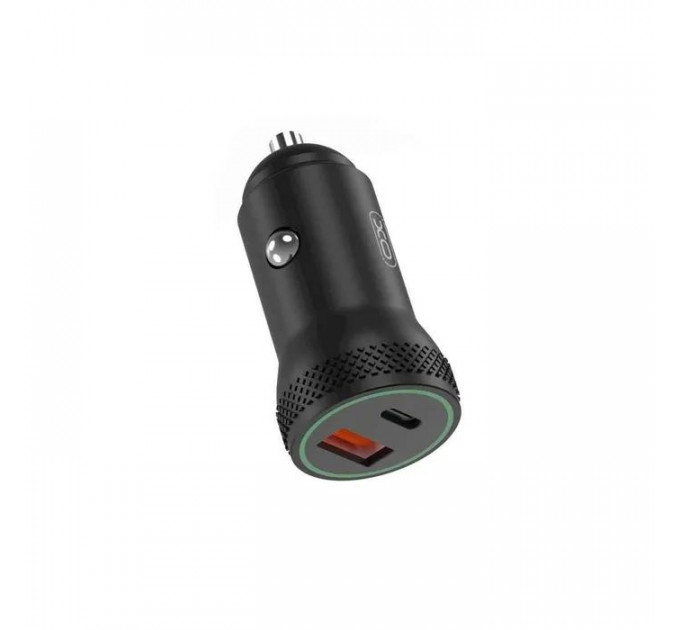 Зарядний пристрій XO 1xUSB QC3.0 + 1xUSB-C PD18W black (CC33-BK)
