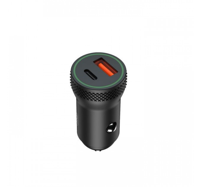 Зарядний пристрій XO 1xUSB QC3.0 + 1xUSB-C PD18W black (CC33-BK)