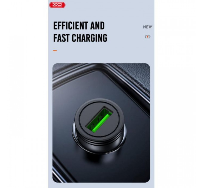 Зарядное устройство для XO USB QC3.0 black (CC39-BK)