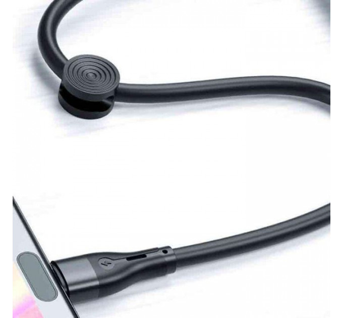 Дата кабель USB 2.0 AM to Lightning 0.25m 2.4A black XO (XO-NB179-025-BK)