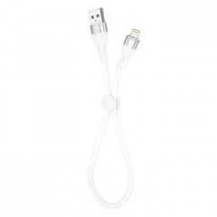 Дата кабель USB 2.0 AM to Lightning 0.25m 2.4A white XO (XO-NB179-BK)