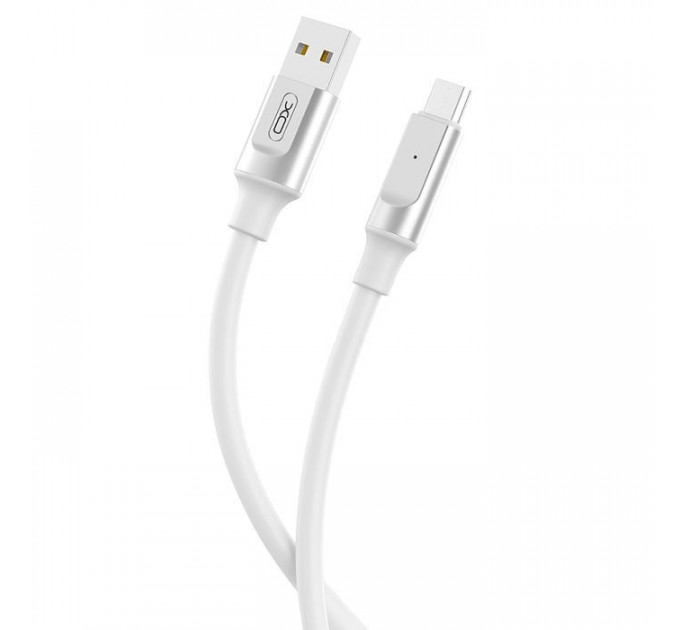 Дата кабель USB 2.0 AM to Micro 5P 1.0m 6A silicone white XO (NB251_M_White)