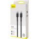 Дата кабель USB-C to USB-C 2.0m 100W 5A black-grey Baseus (CATKLF-ALG1)