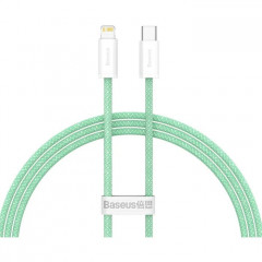 Дата кабель USB-C to Lightning 2.0m 20W green Baseus (CALD000106)