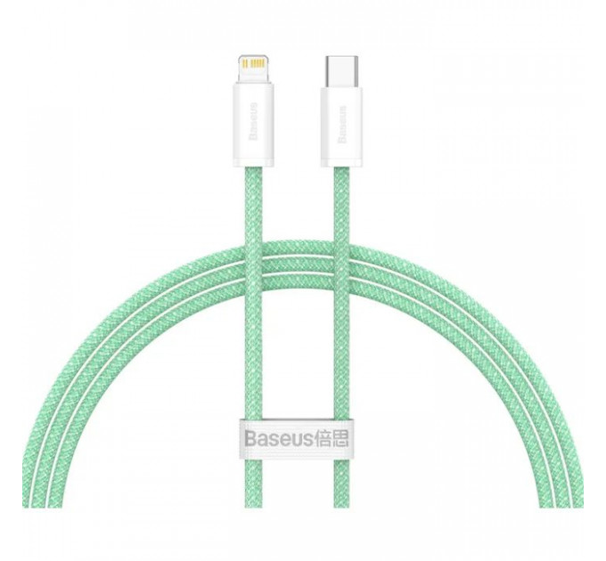Дата кабель USB-C to Lightning 2.0m 20W green Baseus (CALD000106)