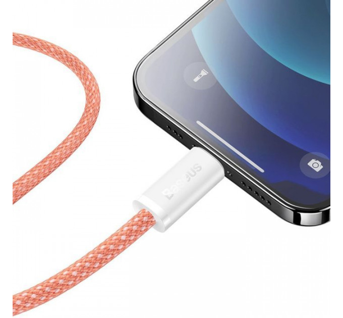 Дата кабель USB-C to Lightning 2.0m 20W orange Baseus (CALD000107)
