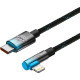 Дата кабель USB-C to Lightning 1.0m 20W 90° corner black\/blue Baseus (CAVP000221)