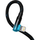 Дата кабель USB-C to Lightning 1.0m 20W 90° corner black\/blue Baseus (CAVP000221)