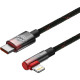 Дата кабель USB-C to Lightning 1.0m 20W 90° corner black\/red Baseus (CAVP000220)