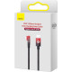 Дата кабель USB-C to Lightning 1.0m 20W 90° corner black\/red Baseus (CAVP000220)