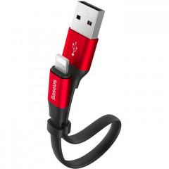 Дата кабель USB 2.0 AM to Lightning 0.23m 2A black\/red Baseus (CALMBJ-B91)