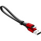 Дата кабель USB 2.0 AM to Lightning 0.23m 2A black\/red Baseus (CALMBJ-B91)