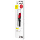 Дата кабель USB 2.0 AM to Lightning 0.23m 2A black\/red Baseus (CALMBJ-B91)