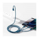 Дата кабель USB 2.0 AM to Lightning + Micro 5P + Type-C 1.5m 3.5A blue Baseus (CAMLTYS-03)