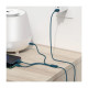Дата кабель USB 2.0 AM to Lightning + Micro 5P + Type-C 1.5m 3.5A blue Baseus (CAMLTYS-03)