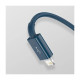 Дата кабель USB 2.0 AM to Lightning + Micro 5P + Type-C 1.5m 3.5A blue Baseus (CAMLTYS-03)