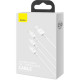 Дата кабеля USB 2.0 AM to Lightning + Micro 5P + USB-C 1.5m 3.5A white Baseus (CAMLTYS-02)