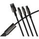 Дата кабель USB 2.0 AM to Lightning + Micro 5P + Type-C 1.5m 3.5A black Baseus (CAMLTWJ-01)