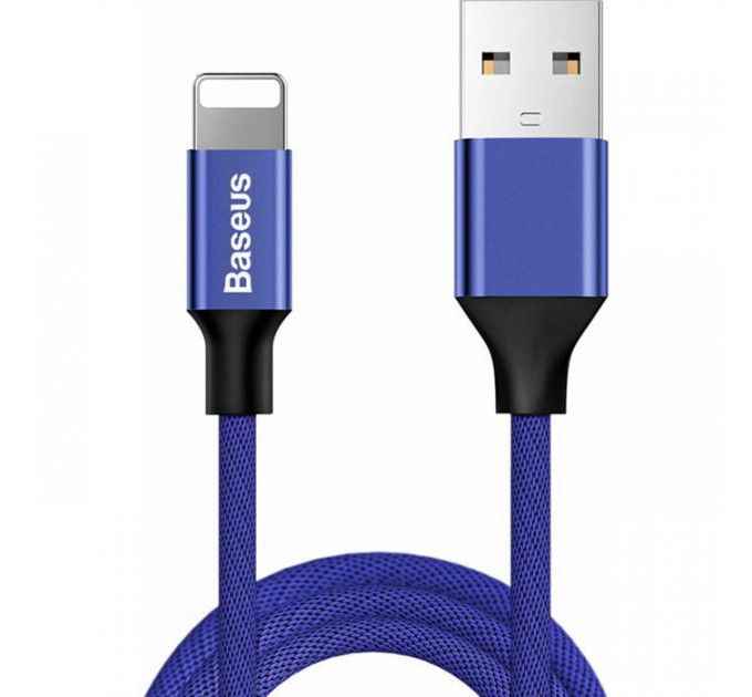 Дата кабель USB 2.0 AM to Lightning 1.8m navy blue Baseus (CALYW-A13)