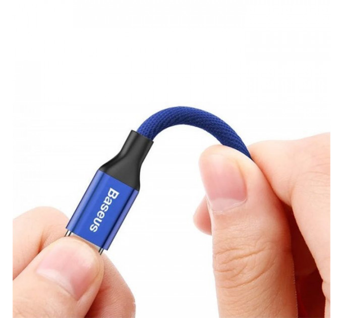 Дата кабель USB 2.0 AM to Lightning 1.8m navy blue Baseus (CALYW-A13)