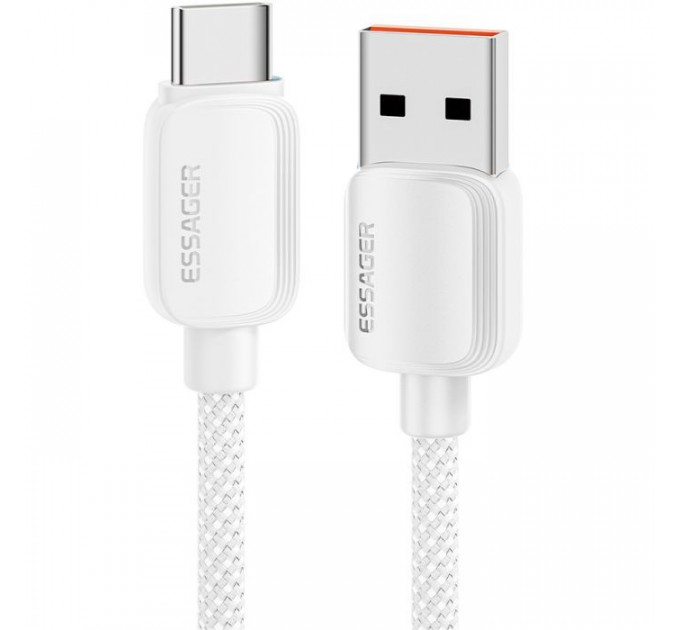 Дата кабель USB 2.0 AM to USB-C 2.0m 100W white Essager (EXC7A-WLA02-P)