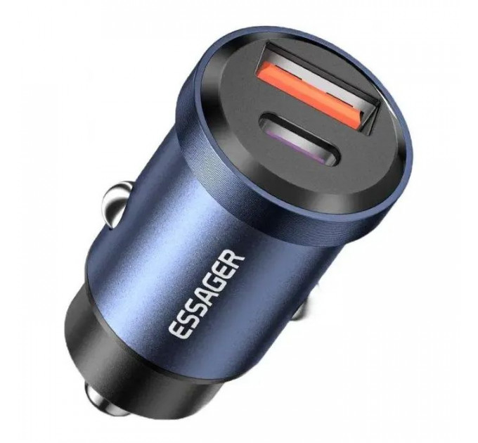 Зарядний пристрій Essager 1xUSB-C 45W + 1xUSB blue (ECCAC45-TL03-Z)