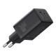 Зарядний пристрій Baseus 1xUSB-C 30W + 1xUSB black (P10111404113-00)