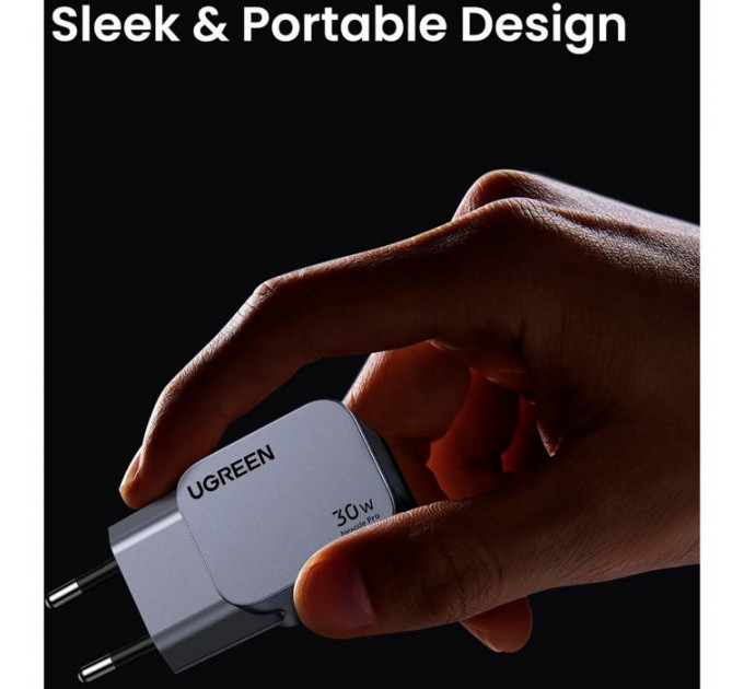 Зарядное устройство для Ugreen USB-C PD30W GaN X703 gray (35006)
