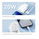Зарядний пристрій Essager USB-C PD20W + cable USB-C to Lightning white (EFJB02-XBL02-T)
